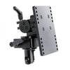 3 Way Heavy Duty Swivel Mount with VESA Hole Pattern - and Pedestal Attachment.