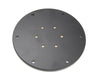 Mounting Plate Round. - Diameter: 150 mm. (Black) - For Hollow Core Pedestals