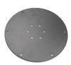 Mounting Plate Round. - Diameter: 200 mm. (Black) - For Hollow Core Pedestals
